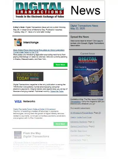 More States Follow Illinois Lead on IFPA; Visa’s Payments Updates; Plus Weekly Recap