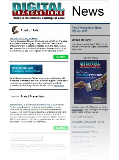 NMI Enables Tap to Pay on iPhone; More AI in Fraud Prevention Expected; Bluevine Launches Payment Links