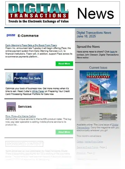 Paze’s  Big Boost from Fiserv; Ring, Ring—Klarna Calling; Windows SoftPOS at Nebraska Furniture Mart