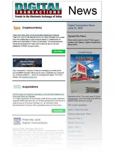 Fiserv Teams with Circle on Stablecoin; Shift4’s Latest Acquisition; Payroc’s Republic Bank Boost